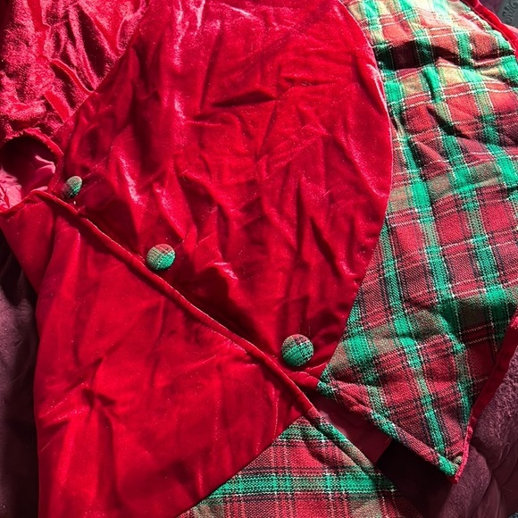 Custom Other - Like New Buffalo Plaid Tree Skirt Green Red Gold Trim Large